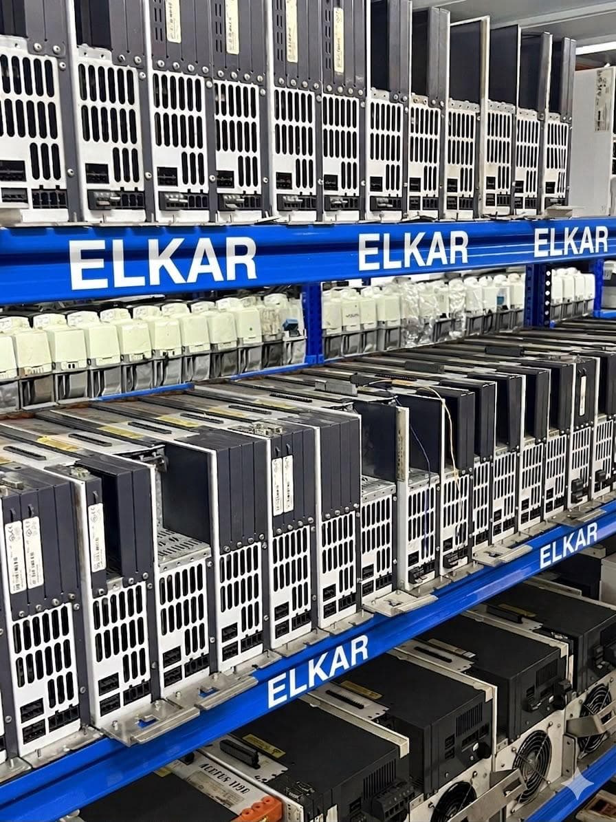 ELKAR deposu — sürücü ve inverter stoğu